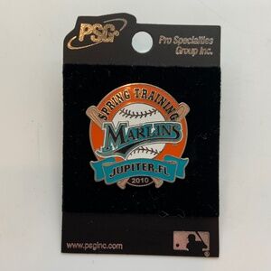 Vintage Florida Marlins Spring Training Jupiter Florida 2010 Baseball Lapel Pin